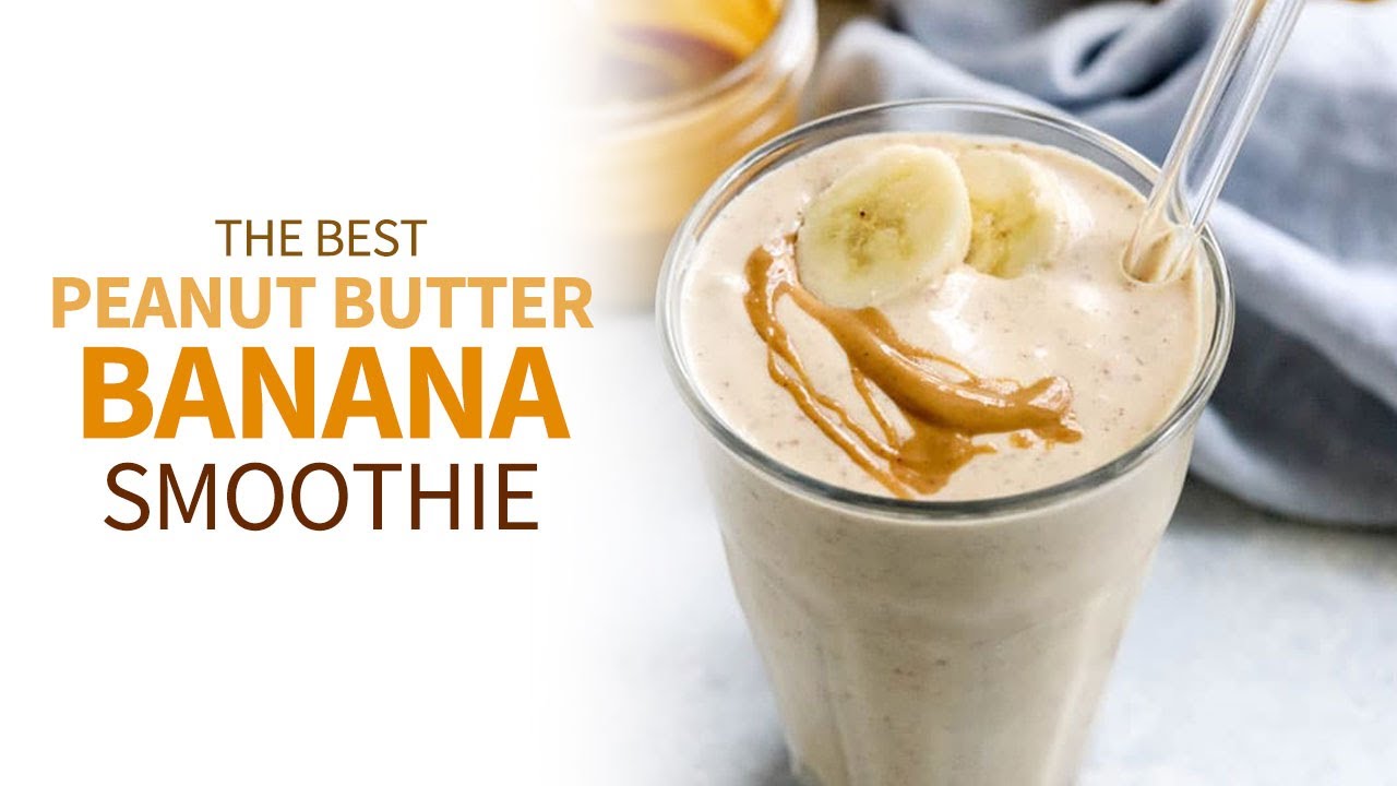 Peanut Butter Banana Smoothie | a healthy milkshake!
